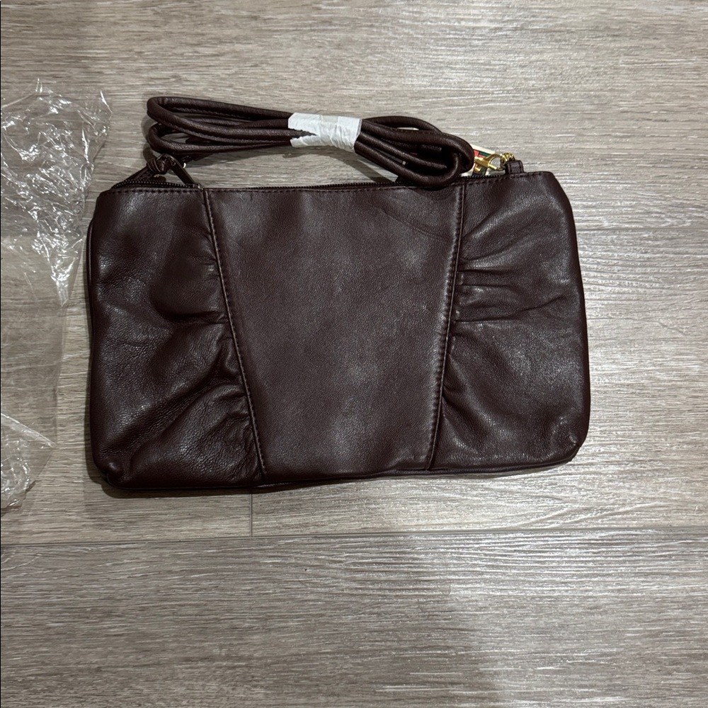 Brown Genuine  Leather Shoulder Bag